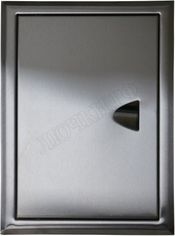 Люк сантехнический из нержавеющей стали с ручкой матовый Люк сантехнический из нержавеющей стали с ручкой матовый