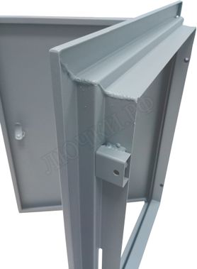 Люк сантехнический Элит усиленный 1 мм с замком 200*400, RAL 9003 муар Люк сантехнический Элит усиленный 1 мм с замком 200*400, RAL 9003 муар