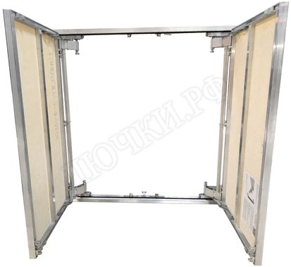 Люк под плитку Нажимной Мега Алюм 2.0, 2 створки 1300*1900 Люк под плитку Нажимной Мега Алюм 2.0, 2 створки 1300*1900