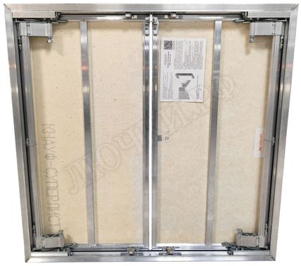 Люк под плитку Нажимной Мега Алюм 2.0, 2 створки 1300*1900 Люк под плитку Нажимной Мега Алюм 2.0, 2 створки 1300*1900