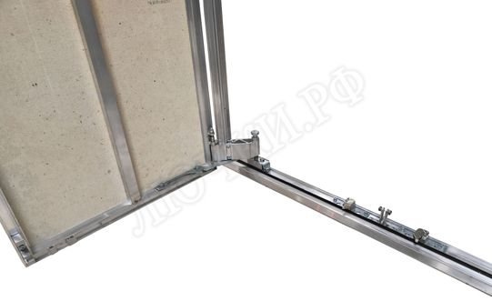 Люк под плитку Нажимной Мега Алюм 2.0, 2 створки 1300*1900 Люк под плитку Нажимной Мега Алюм 2.0, 2 створки 1300*1900