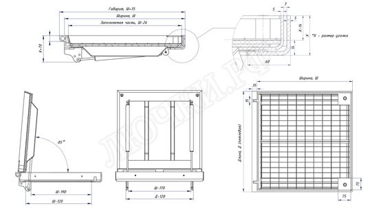 Люк под брусчатку Брус Ли Стальной 800*1200 Люк под брусчатку Брус Ли Стальной 800*1200