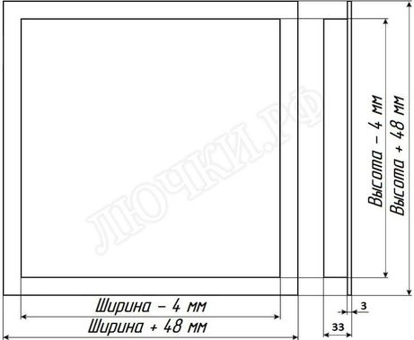 Люк сантехнический нажимной Бабушкина радость :-) 100*150 Люк сантехнический нажимной Бабушкина радость :-) 100*150