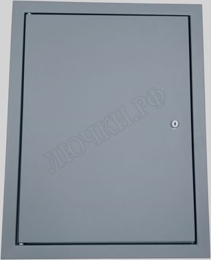 Люк сантехнический Элит усиленный 1 мм с замком 200*400, RAL 9003 муар Люк сантехнический Элит усиленный 1 мм с замком 200*400, RAL 9003 муар