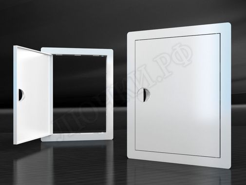 Люк сантехнический пластиковый с ручкой 250*400 Люк сантехнический пластиковый с ручкой 250*400