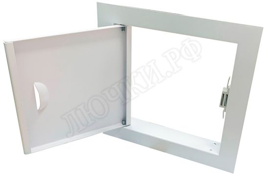 Сантехнический люк Комфорт, с магнитом 1000*1000, RAL 9003 муар Сантехнический люк Комфорт, с магнитом 1000*1000, RAL 9003 муар