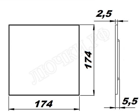 Вытяжной вентилятор airRoxy HS, серый, 01-164 Вытяжной вентилятор airRoxy HS, серый, 01-164