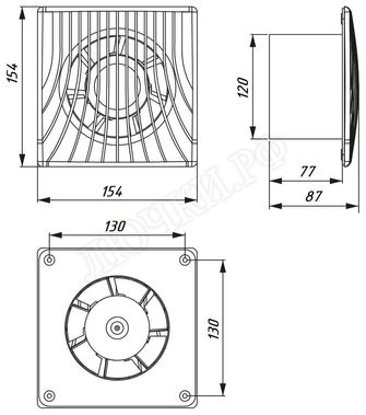 Вентилятор Awenta WA Series, WA120T Вентилятор Awenta WA Series, WA120T